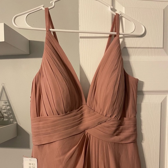 Azazie Bridesmaid dress in the color Dusty Rose - Picture 2 of 12
